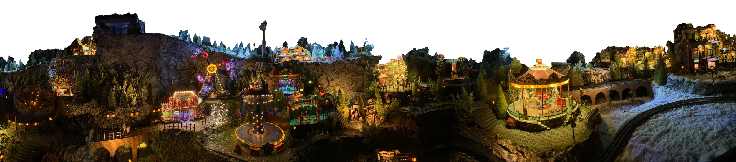 Cenário panorâmico da Mini Cidade